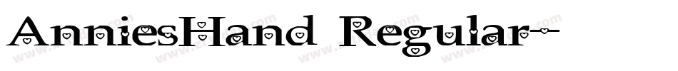 AnniesHand Regular字体转换